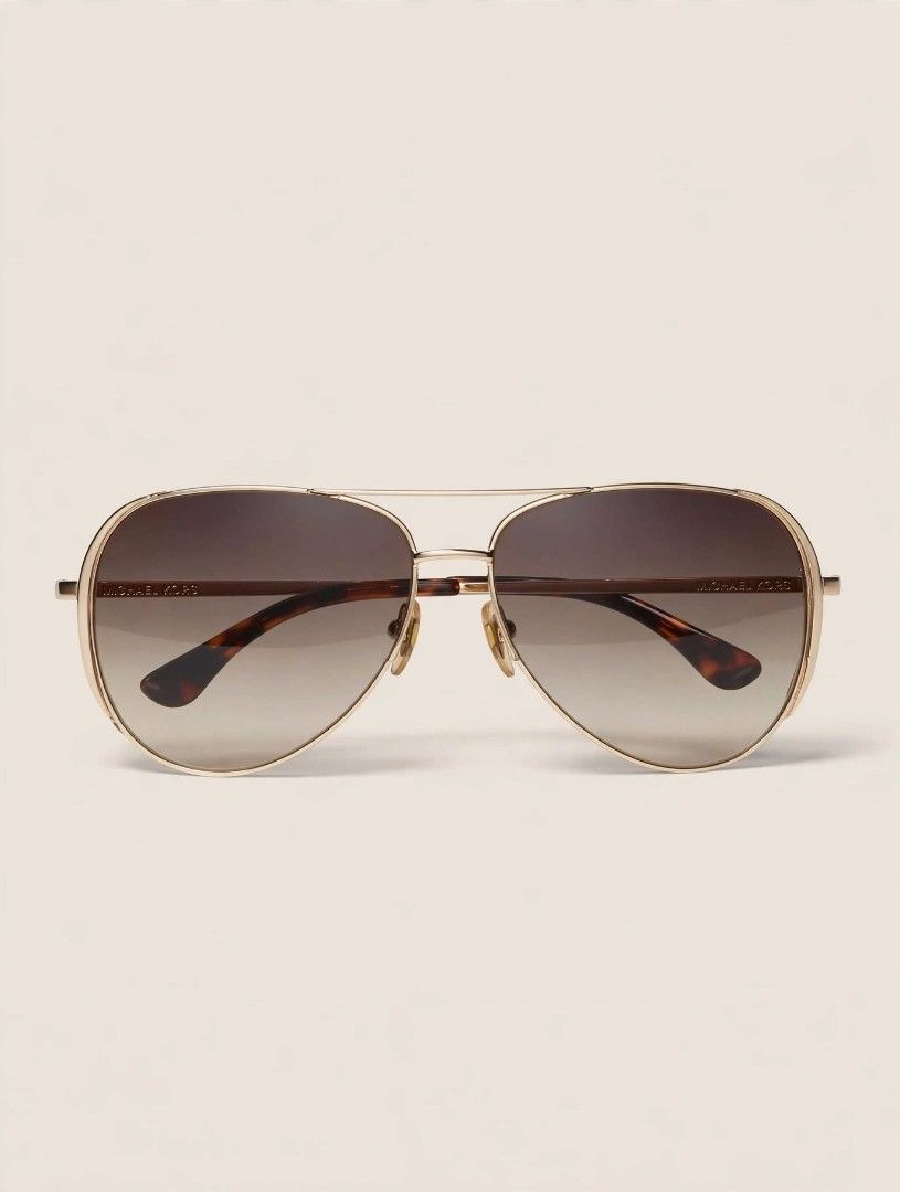 Michael kors (Category: Sunglasses & Eyewear) located in Cabanatuan. Submitted by peach_cams (Listing ID 1465412023, Image 1). Description: ✨ PRE-LOVED: Michael Kors Sicily Aviator Sunglasses (M2045S) ✨ Get instant glam with this classic oversized aviator style from Michael Kors! Brand/Model: Michael Kors Sicily M2045S Style: Gold-tone frame with gradient brown lenses Condition: Pre-owned / Second hand (Good condition, minimal signs of use) 📩 Se