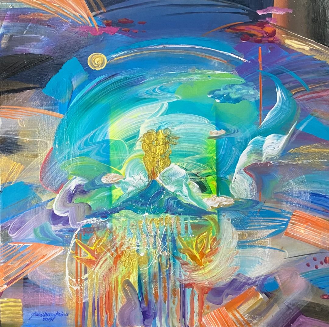 Mindscape II - Pancho Piano (Category: Art & Prints) located in Taguig. Submitted by drybrushgallery (Listing ID 1465393613, Image 1). Description: Mindscape II Pancho Piano, 2019 Acrylic on Canvas Artwork Dimension: 32" x 32" with Certificate of Authenticity PM FOR INQUIRY 0917 565 2917 .