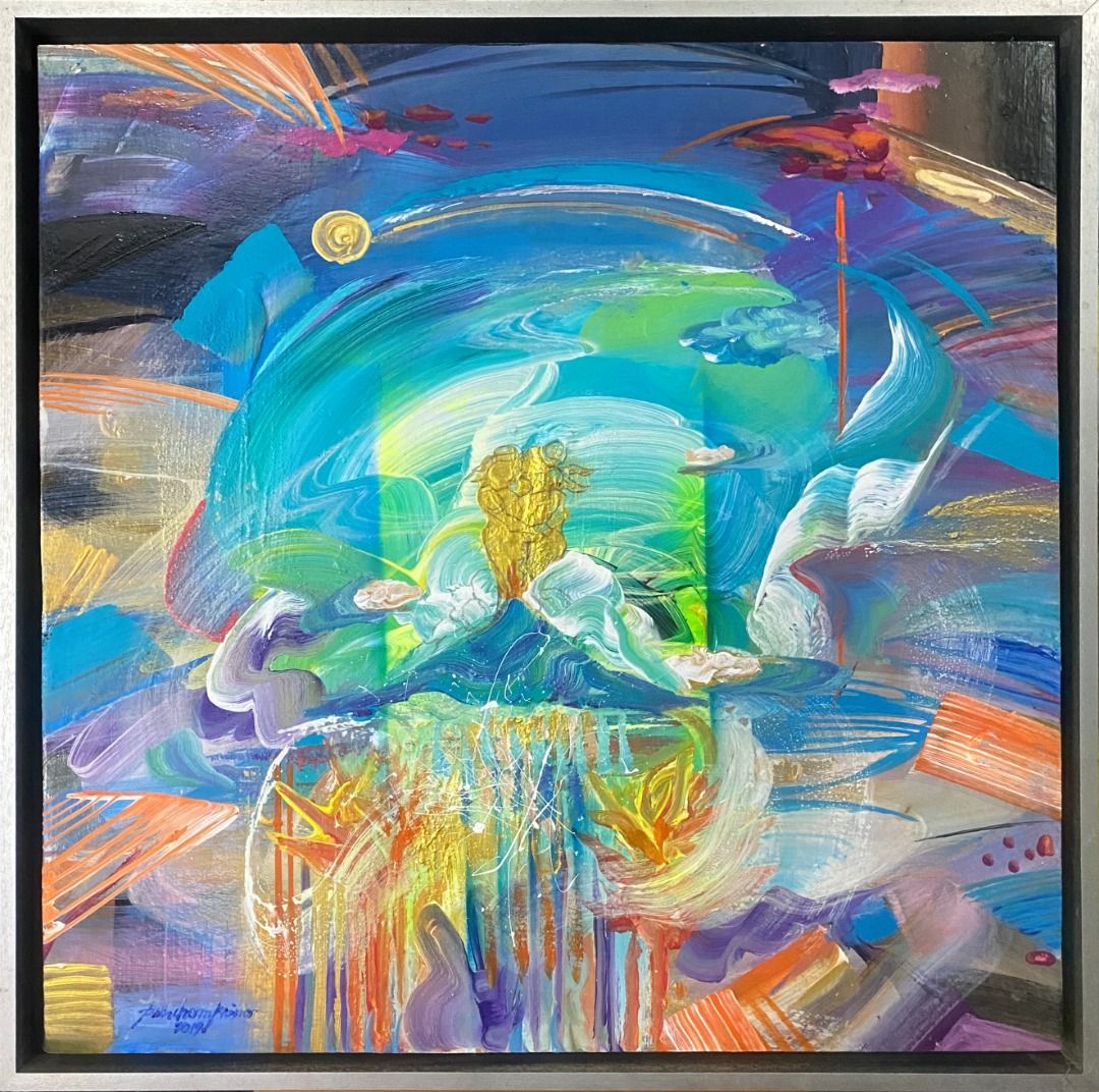 Mindscape II - Pancho Piano (Category: Art & Prints) located in Taguig. Submitted by drybrushgallery (Listing ID 1465393613, Image 2). Description: Mindscape II Pancho Piano, 2019 Acrylic on Canvas Artwork Dimension: 32" x 32" with Certificate of Authenticity PM FOR INQUIRY 0917 565 2917 .