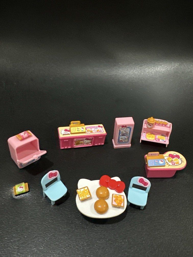 Mini Hello Kitty Playset (TAKE ALL) (Category: Kids Toys) located in Manila. Submitted by krystalchewey_ (Listing ID 1465522207, Image 1). Description: Used Actual Photo Posted 399php Hello kitty Playset .
