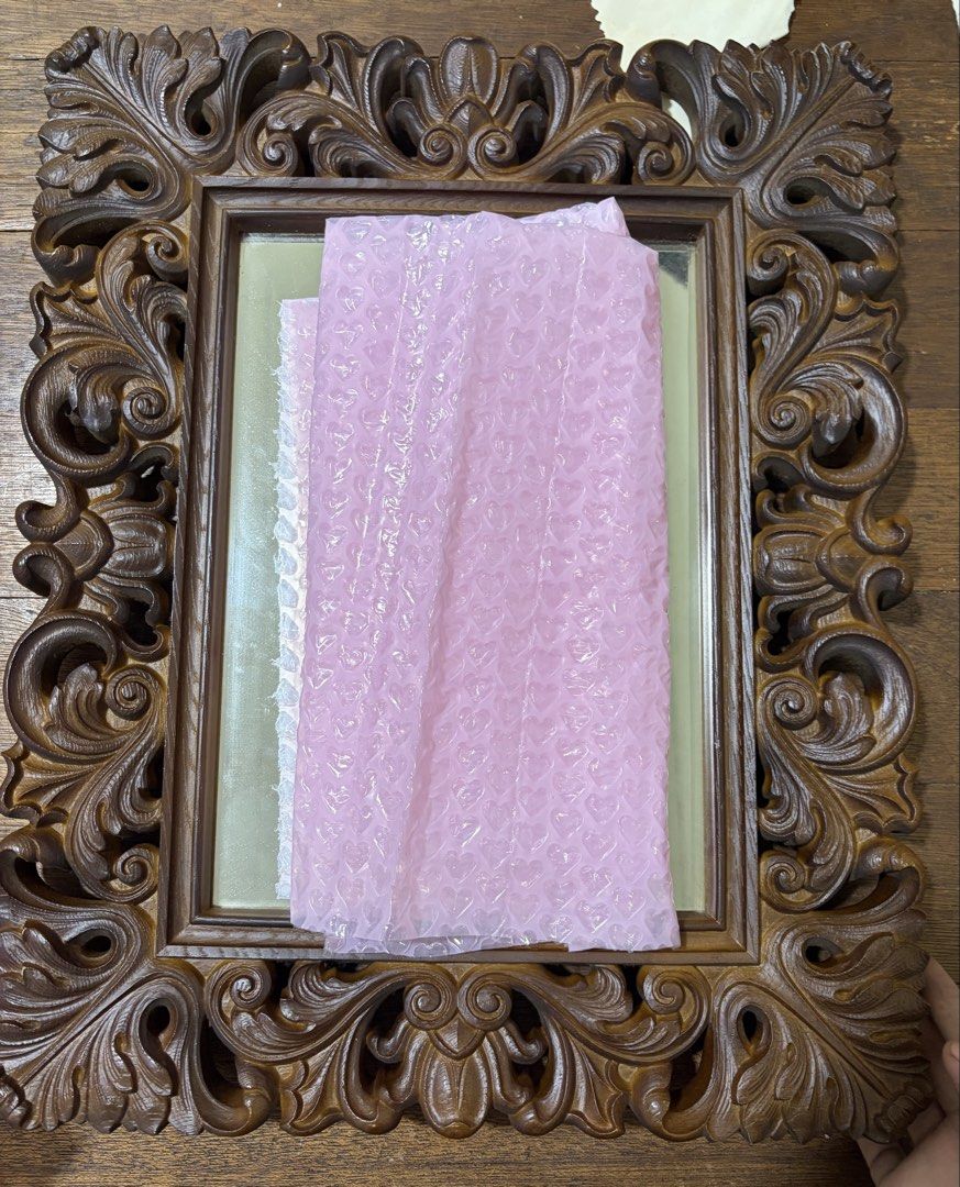 mirror vintage style (Category: Mirrors) located in Makati City. Submitted by sausage011 (Listing ID 1465409478, Image 1). Description: - Ornate vintage wall mirror with deep floral and scroll carvings - Elegant dark brown finish featuring subtle lighter highlights - Clear rectangular center mirror - Heavy, premium-quality carved wooden frame - Durable brown backing equipped with a secure built-in hanging slot and screw assembly.