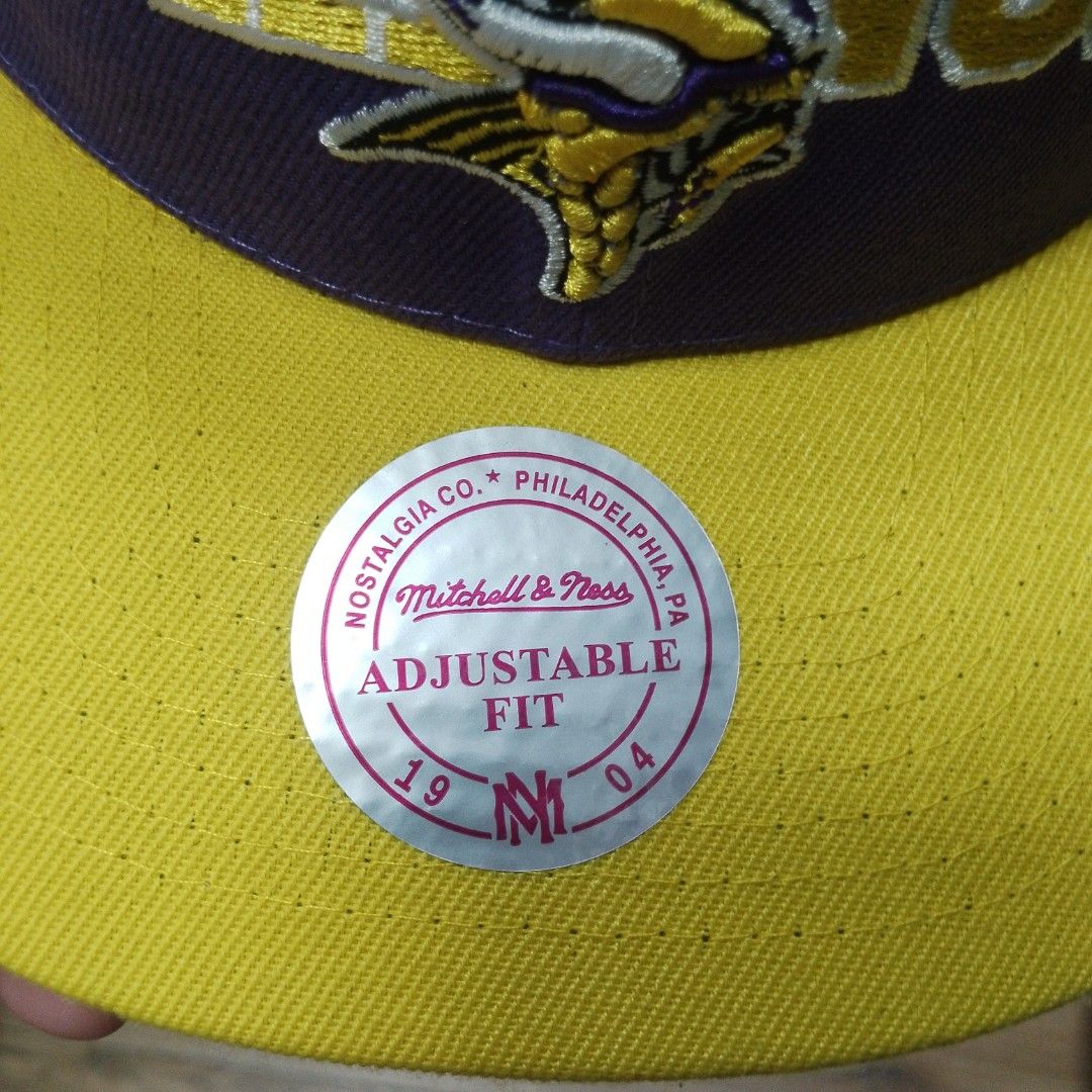 Mitchell and Ness "NFL Minnesota Vikings" Snap Back (HQR) (Category: Caps & Hats) located in Calumpit. Submitted by BCHThriftShop (Listing ID 1465431335, Image 2). Description: Note: Pls! Refer to the dimensions for proper fit🔥 📌Size : Adult Snapback 📌Issue : N/A 📌Color rate : 10/10 📌Condition: Brand New 📍Due to the brightness, the photo may differ from the actual one💡 🙏Pls! message us if you need further informationℹ️ +SF thru LBC or J&T