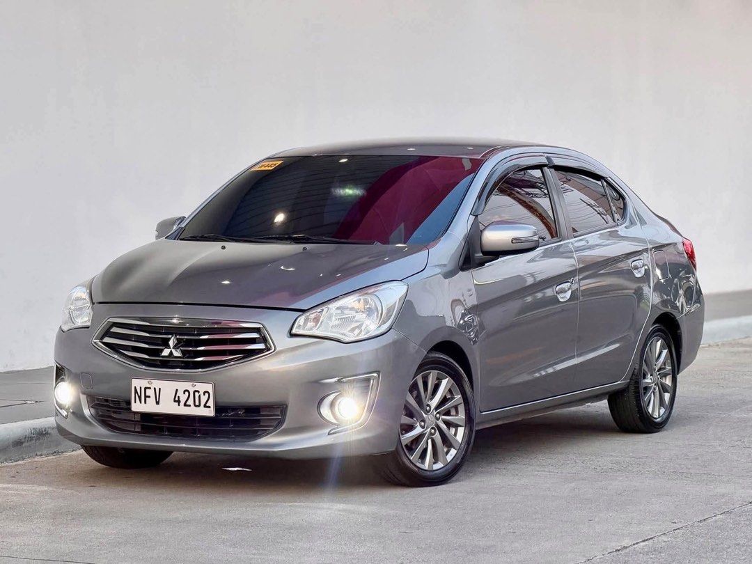 Mitsubishi Mirage GLS Auto (Category: Used Cars) located in Manila. Submitted by quality_cars (Listing ID 1465458837, Image 3). Description: FOR SALE! Mitsubishi Mirage GLS 2020 AT Automatic Transmission 50,000 plus original mileage 2din infotainment system LED headlights LED foglights Newly heavy PMS Newly exterior detailed Newly interior detailed Brand new tires All lights working All switches working No suspension issue Good running condition 