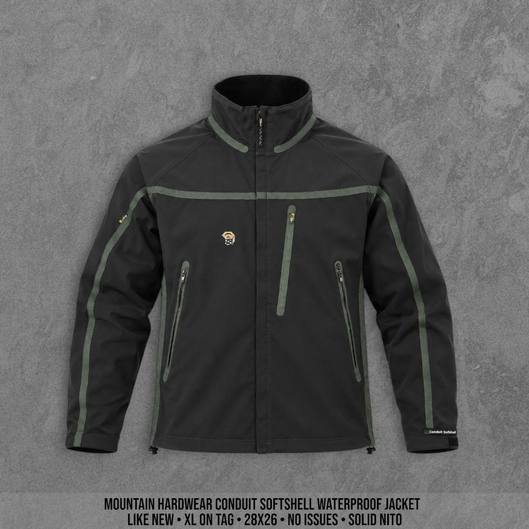 MOUNTAIN HARDWEAR CONDUIT SOFTSHELL WATERPROOF JACKET (Category: Coats, Jackets and Outerwear) located in Tagbilaran City. Submitted by grace.itw (Listing ID 1455717208, Image 1). Description: MOUNTAIN HARDWEAR CONDUIT SOFTSHELL WATERPROOF JACKET LIKE NEW XLARGE ON TAG 28x26 NO ISSUES FREE SHIPPING 1,550.