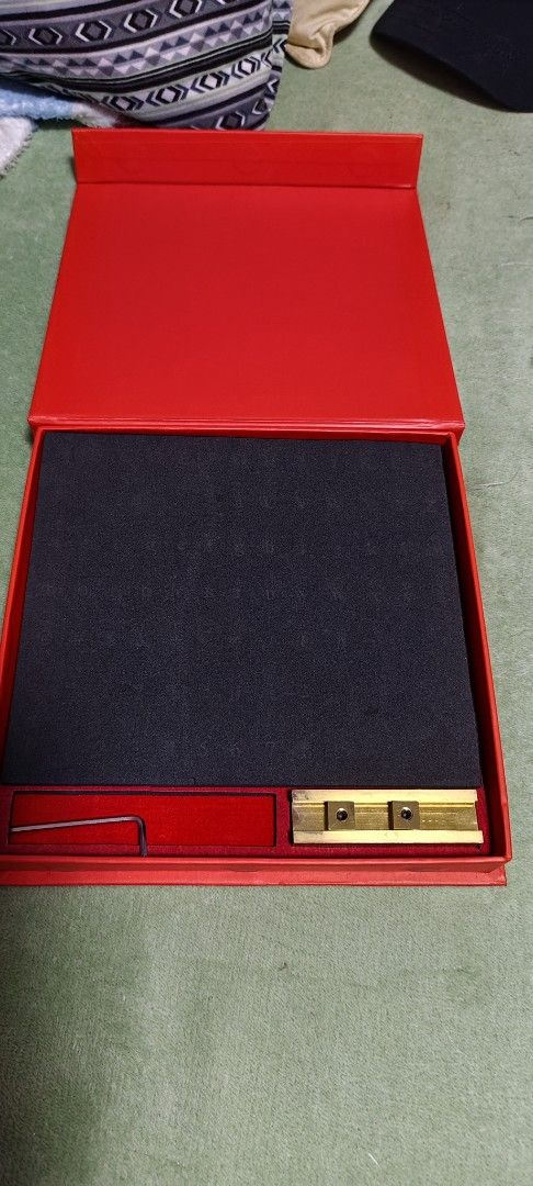 Stamp brass set (Category: Craft Supplies & Tools) located in Manila. Submitted by jmtera (Listing ID 1465493496, Image 3). Description: - Complete movable copper letter stamp set in a classy red presentation box - Includes a full set of brass alphabets, numbers, and symbols - Comes with a holder handle tool and allen key for easy setup - Neatly organized in secure foam slots to prevent missing pieces - Clean lettering cast pieces ideal for leath