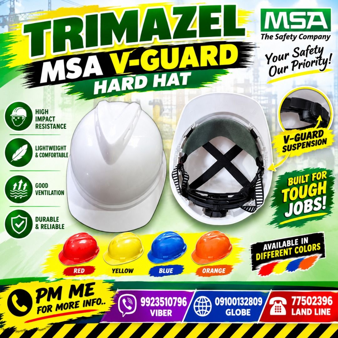 MSA V-GUARD (Category: Looking For) located in Paranaque City. Submitted by buynowbilikanow (Listing ID 1465443626, Image 1). Description: ✅ Guaranteed lowest price ✅ Quality products ✅ Big discount for bulk orders ✅ 100% LEGIT TRUSTED SUPPLIER! ✅ With Complete Legal Documents ✅ BIR Registered We Supply All Kinds Of PPE Supplies, Raincoat, Hard Hat, Cooler Box, Plastic Trash Bin, Road Barriers, Kayak Boats, Crystal Kayak, Traffic Cone, T-Bollards