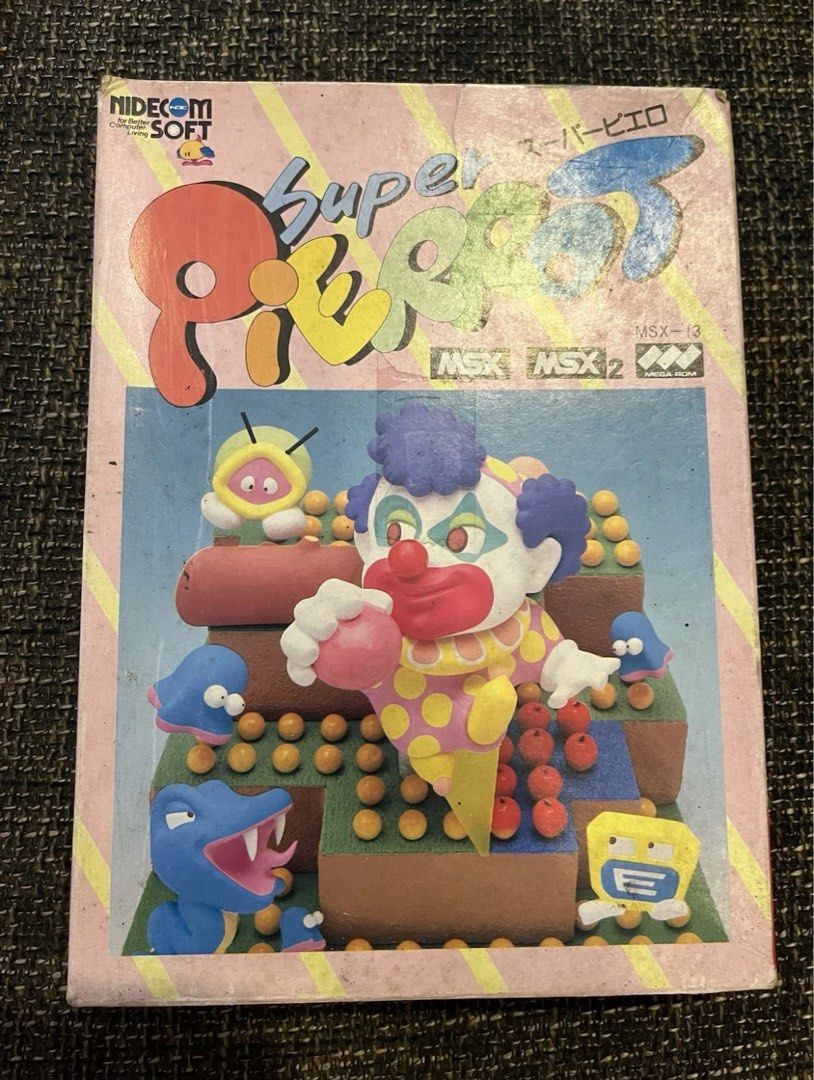 MSX MSX2 Super Pierrot Nidecom Soft Vintage Retro Game (Category: Action & Battle Toys) located in Binan City. Submitted by tripwirecollectibles (Listing ID 1465413465, Image 1). Description: .