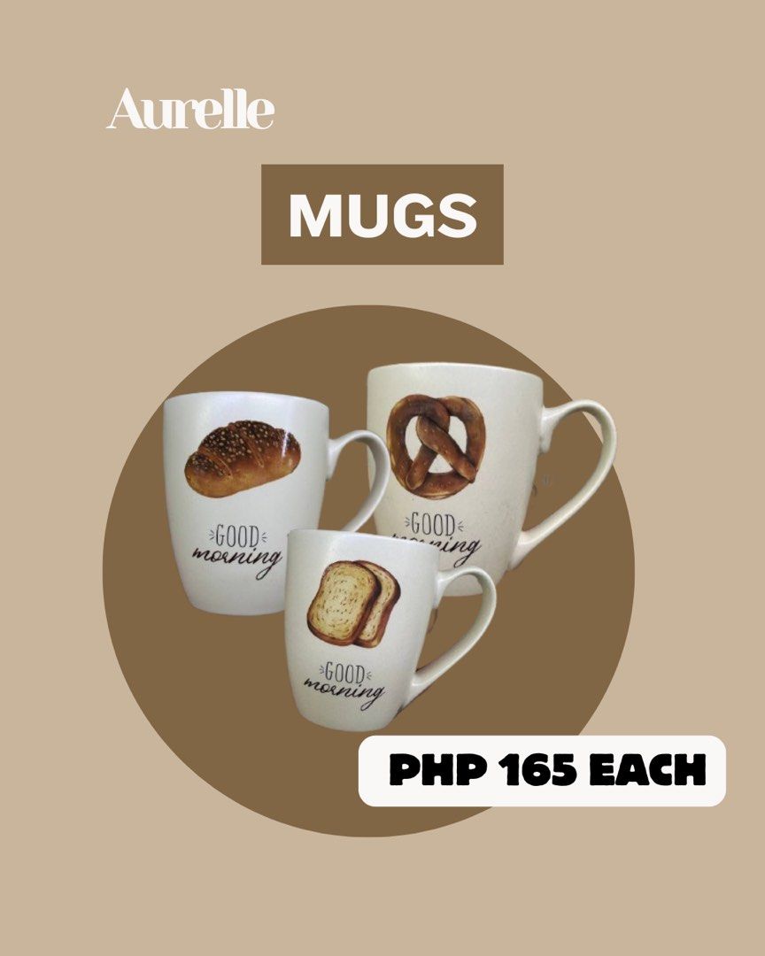 Mugs (Category: Bathroom & Kitchen Fixtures) located in Manila. Submitted by aurelleph (Listing ID 1465509267, Image 3). Description: BAGSAK PRESYO ALERT! 🔥 ✨ Affordable prices ✨ Sulit na sulit ✨ Quality products .