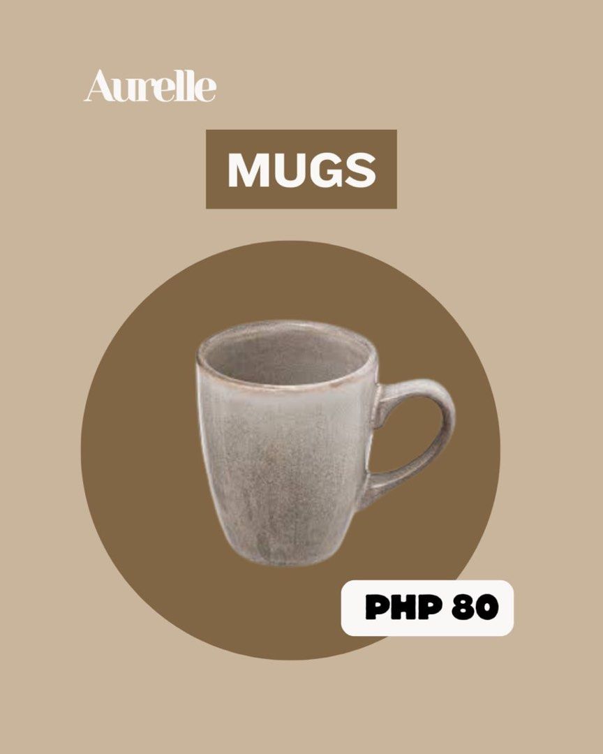 Mugs (Category: Other Kitchenware & Tableware) located in Manila. Submitted by aurelleph (Listing ID 1465529292, Image 3). Description: 🎀FOLLOW OUR FB, IG AND TIKTOK Stay updated with our latest products, new arrivals, announcements, and restocks. IG: @aurellephofficial FB: Aurelle TIKTOK: aurellephofficial See you there! ♡ .
