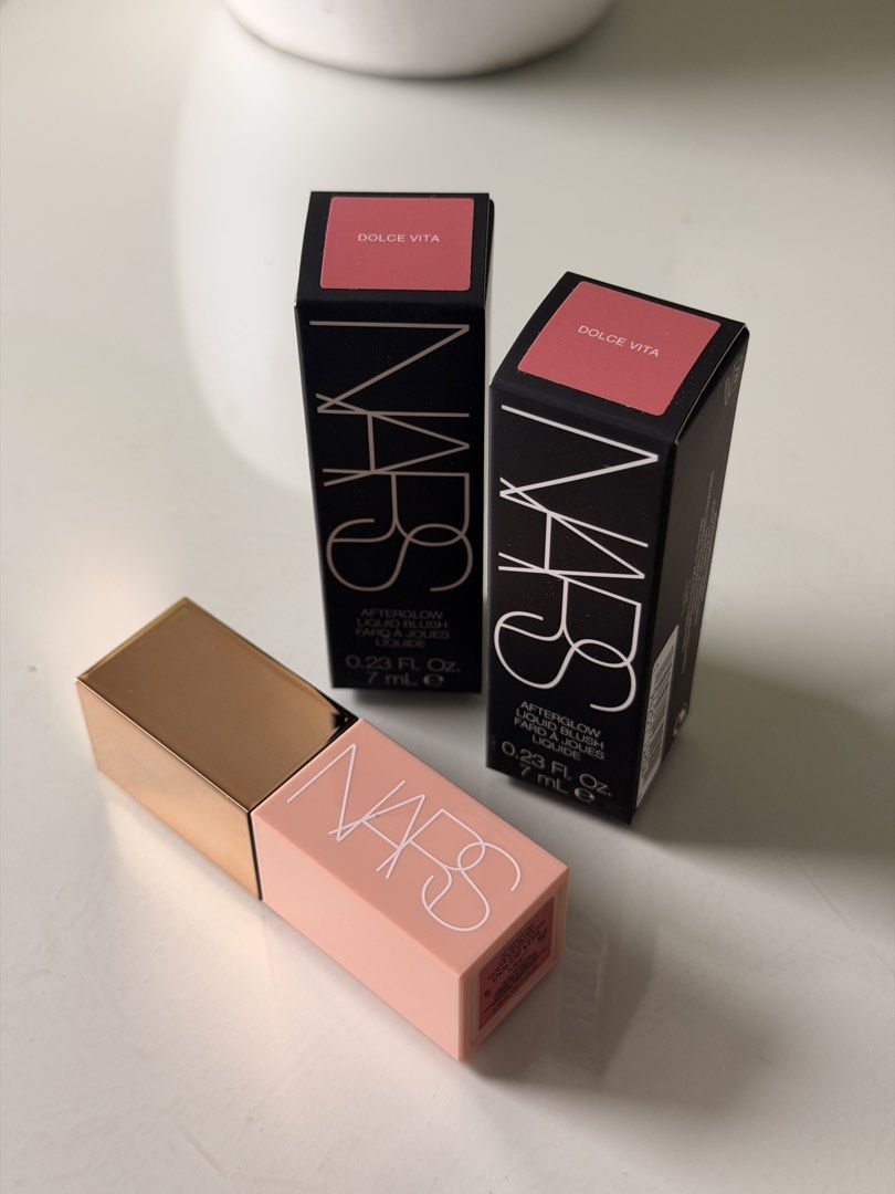 NARS Afterglow Liquid Blush Dolce Vita (Category: Makeup) located in Pasig City. Submitted by luxeonline.btq (Listing ID 1465491718, Image 1). Description: ☑️ AVAILABLE ON HAND Nars liquid blush 7ml ✨ ₱980 only ✨ 100% original ✨ We accept same day delivery ✨ Pick up: Pasig City ✨ Provincial shipping thru gogo express or LBC __________________________________________ Disclaimer: Luxe online btq is not associated with any brand posted nor intend to