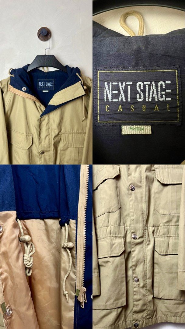 Next Stage Field Parka (Category: Coats, Jackets and Outerwear) located in Guimba. Submitted by arcaiv (Listing ID 1465456190, Image 3). Description: Brand: Next Stage Casual Parka Medium on tag Length: 31 Width: 23.5 Color rate: 9.8 Condition: 9.8 Issue: need wash,mild discoloration sa inner lining khaki na part 800 free shipping.