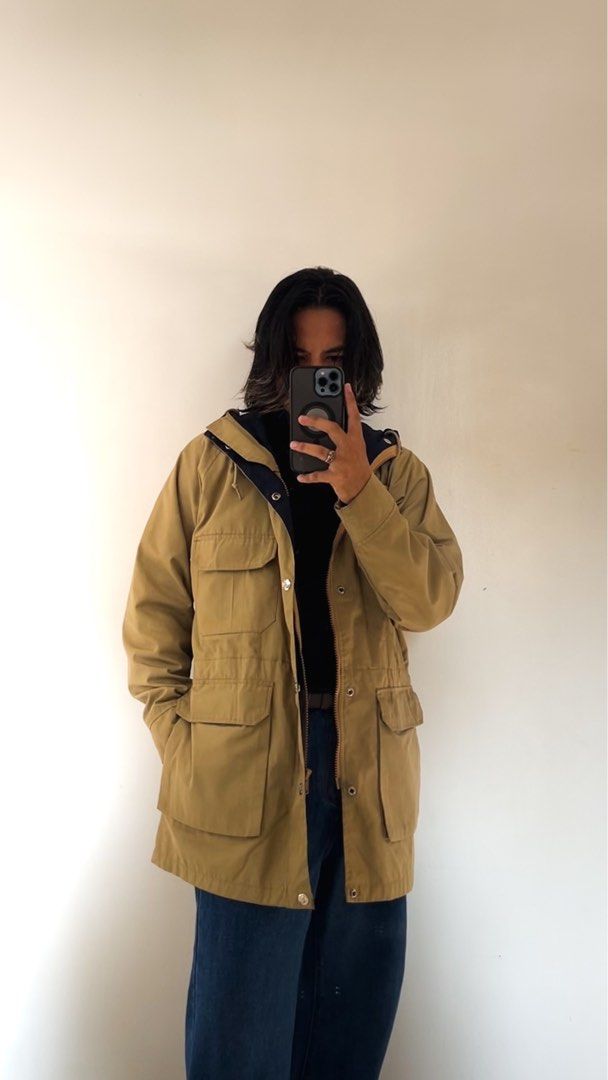 Next Stage Field Parka (Category: Coats, Jackets and Outerwear) located in Guimba. Submitted by arcaiv (Listing ID 1465456190, Image 2). Description: Brand: Next Stage Casual Parka Medium on tag Length: 31 Width: 23.5 Color rate: 9.8 Condition: 9.8 Issue: need wash,mild discoloration sa inner lining khaki na part 800 free shipping.