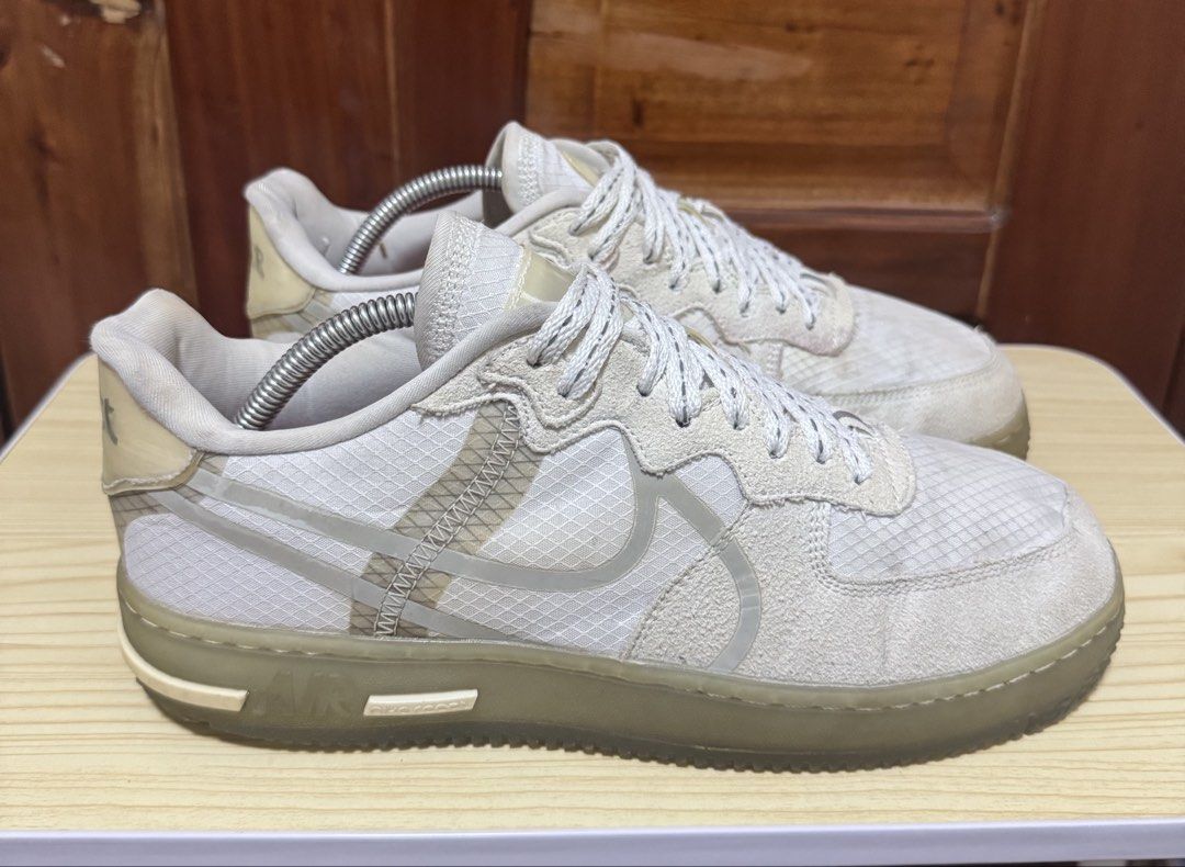 Nike Air Force 1 React QS (Category: Sneakers) located in Davao. Submitted by cmbs141022 (Listing ID 1465384910, Image 2). Description: Nike Air Force 1 React QS Size 9.5 US / EU 43 / 27.5 CM Very good condition.