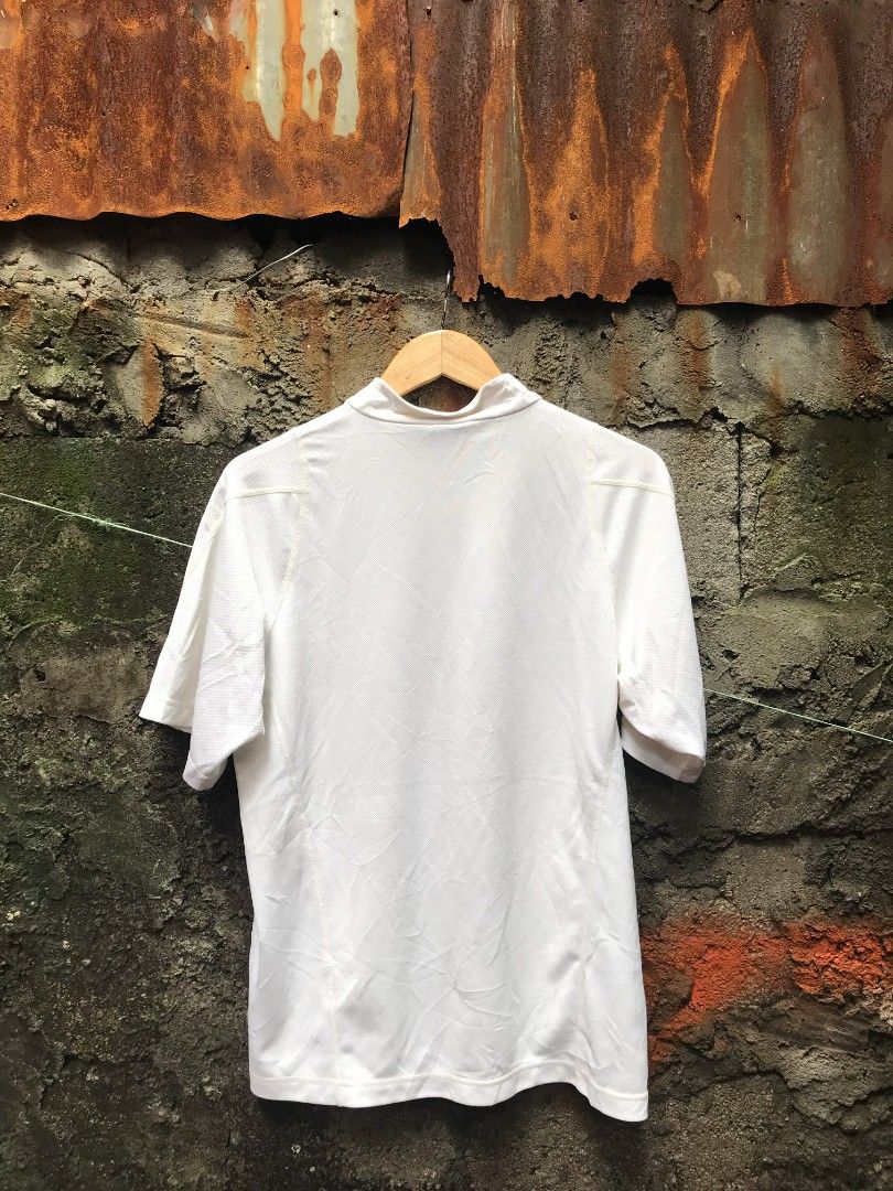 Nike drifit half zip (Category: Tshirts & Polo Shirts ) located in Manila. Submitted by thriftnicarl.3 (Listing ID 1465507080, Image 2). Description: Halfzip Nike drifit Sizes - large Dimes - W 21.7 L 27.1 Price - 550 freeship fee 🏷.
