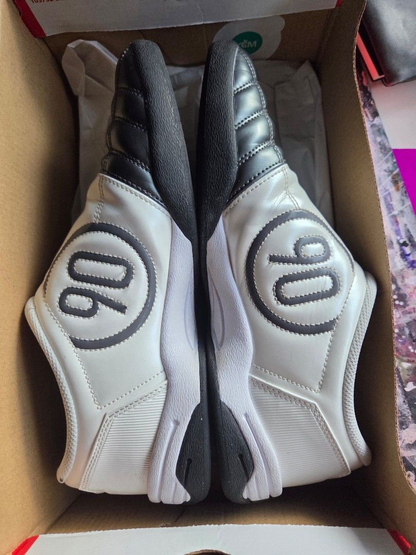 Nike Total90 - 8.5 us men (Category: Casual Shoes) located in Mandaluyong City. Submitted by thebladerunnerrr (Listing ID 1465400503, Image 2). Description: Nike Total90 - y2k football/soccer/futsal shoe - casual lifestyle shoe - grey and white contrast color - size 8.5 us men's (fits size 8 best) - worn a few times only, barely any wear on outsole - with original box, 100% authentic money back if proven fake - rare color price: P2199 (srp is P62