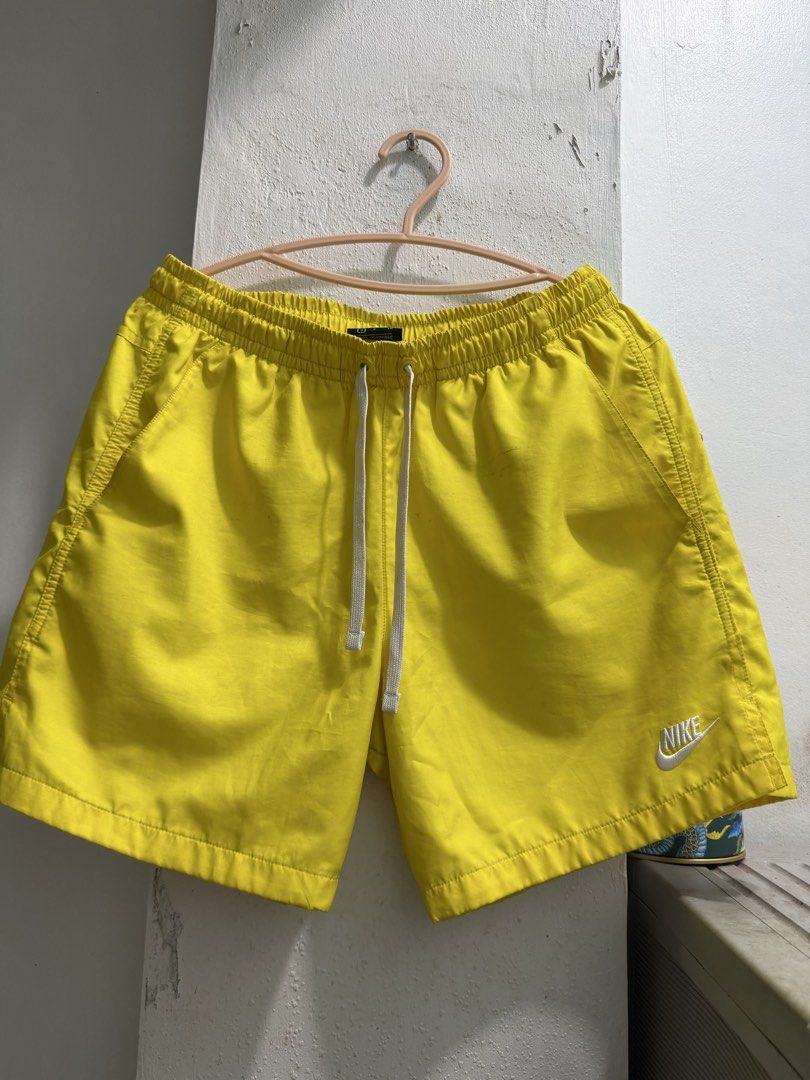 Nike woven short yellow (Category: Shorts) located in Manila. Submitted by ruel1104 (Listing ID 1465431954, Image 1). Description: Like new no issue 100% legit.