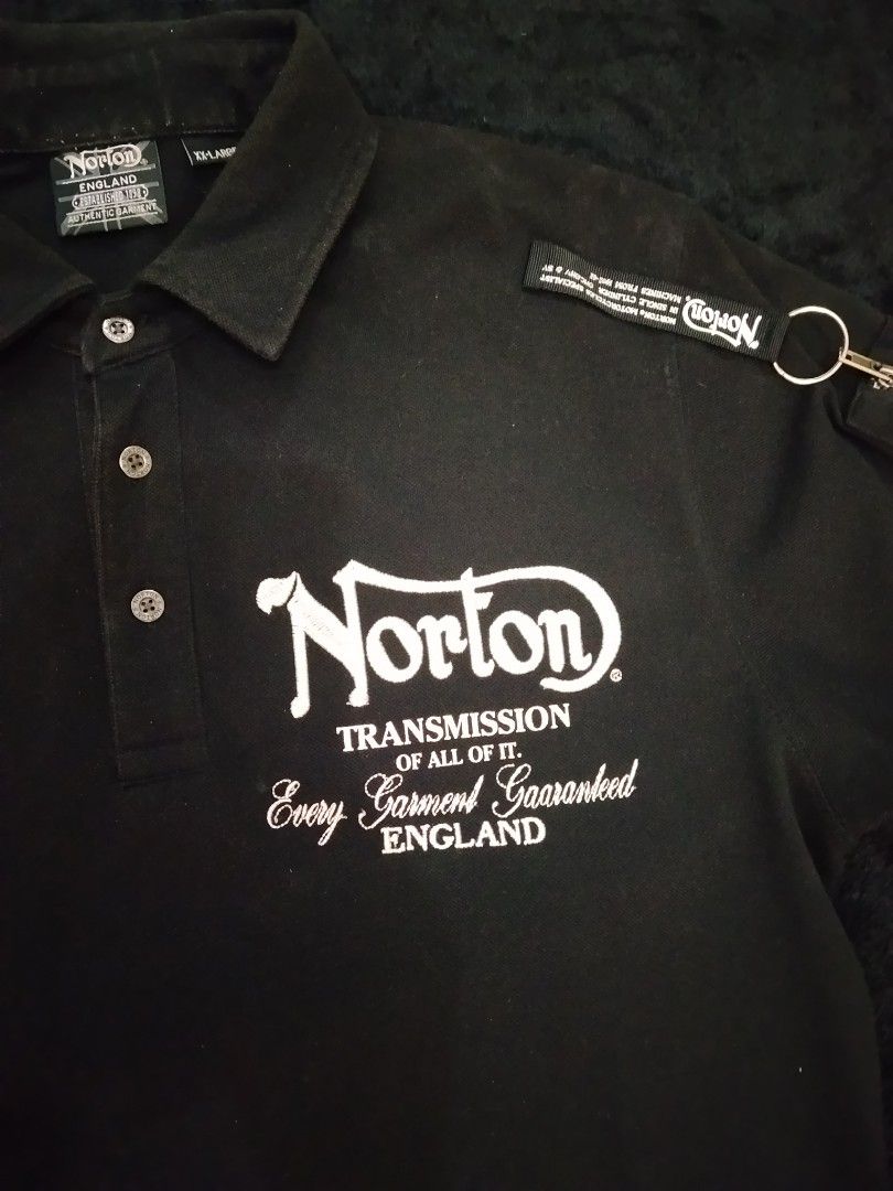 NORTON EMBROIDERED POLO SHIRT (Category: Tshirts & Polo Shirts ) located in Bulacan. Submitted by sleepyblackfish (Listing ID 1465437212, Image 2). Description: W:21 L:29 issue: need wash note: negotiable.