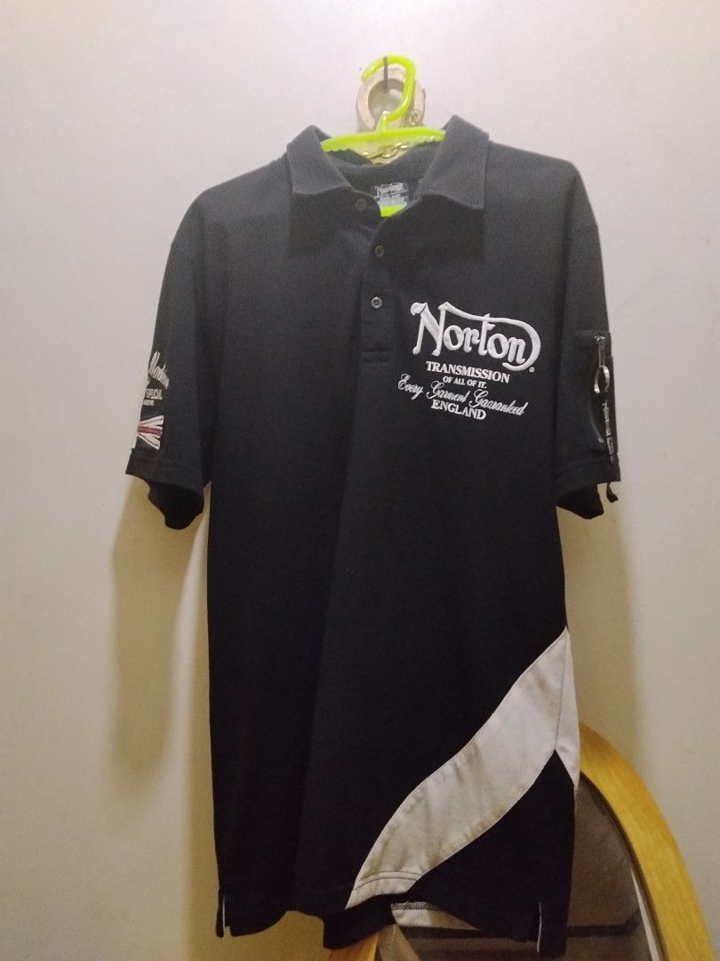 NORTON EMBROIDERED POLO SHIRT (Category: Tshirts & Polo Shirts ) located in Bulacan. Submitted by sleepyblackfish (Listing ID 1465437212, Image 1). Description: W:21 L:29 issue: need wash note: negotiable.