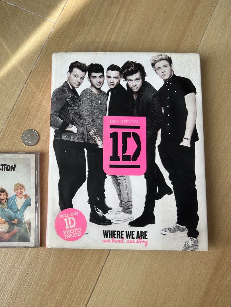 Official One Direction Where We Are Hardbound Book 1D (Category: CDs & DVDs) located in Manila. Submitted by jmcl.declutters (Listing ID 1465402346, Image 1). Description: - Official 1D Where We Are hardbound book - Hardbound wrap is a poster - Purchased in Hong Kong, only read once then properly stored away - Looove the quality and feel of the pages (288pages)! 10/10 coffee table book 🎀☕️🛋️ - CB Album and piso coin in photos are for size refer
