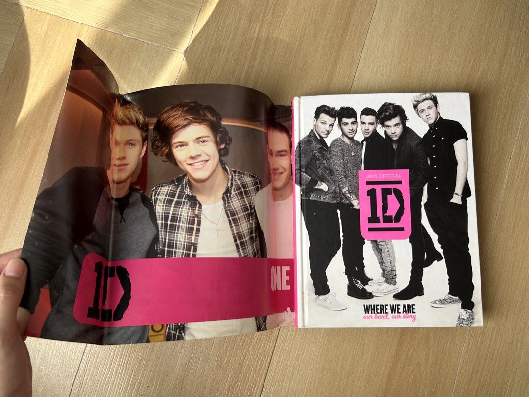 Official One Direction Where We Are Hardbound Book 1D (Category: CDs & DVDs) located in Manila. Submitted by jmcl.declutters (Listing ID 1465402346, Image 3). Description: - Official 1D Where We Are hardbound book - Hardbound wrap is a poster - Purchased in Hong Kong, only read once then properly stored away - Looove the quality and feel of the pages (288pages)! 10/10 coffee table book 🎀☕️🛋️ - CB Album and piso coin in photos are for size refer