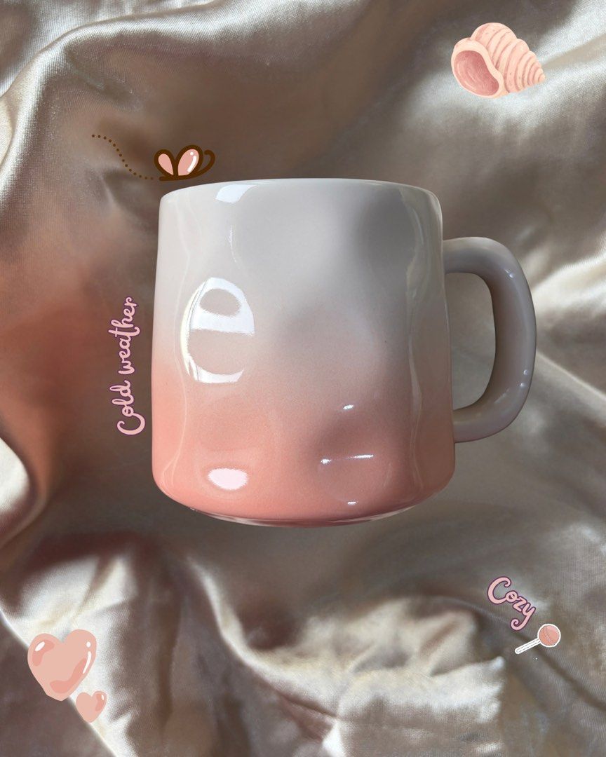 Ombre Cute Mug | Couple Mug (Category: Coffee & Tea Tableware) located in Manila. Submitted by mugandsips (Listing ID 1465529710, Image 1). Description: Ombre Cute Mug | Couple Mug🌸 Brandnew Condition No Dents - ❤️ Good for couple mug -✨Unique Handle -🎀 Cute and aesthetic designs -🎁 Gift ideas, for birthdays and special occasions -🌷 Perfect for your home, office, or study desk Price- 349.00 Location- South Caloocan Courier- Lalamove/ J&T.