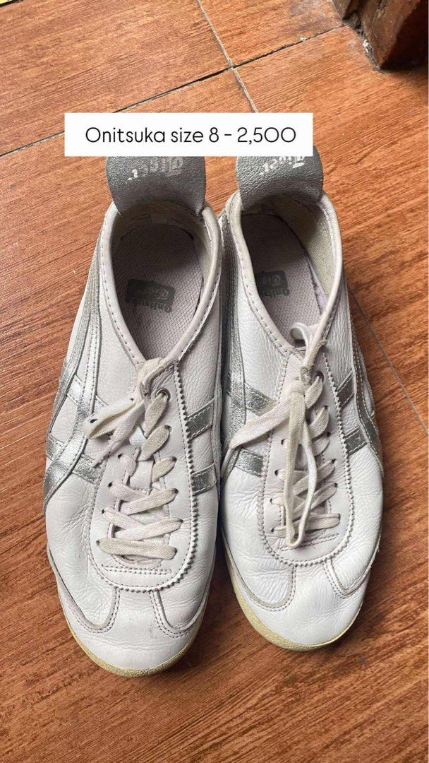 Onitsuka white size 7.5 (Category: Sneakers) located in Manila. Submitted by kaiicoming77032 (Listing ID 1465410232, Image 1). Description: Onitsuka slightly used brought in japan .