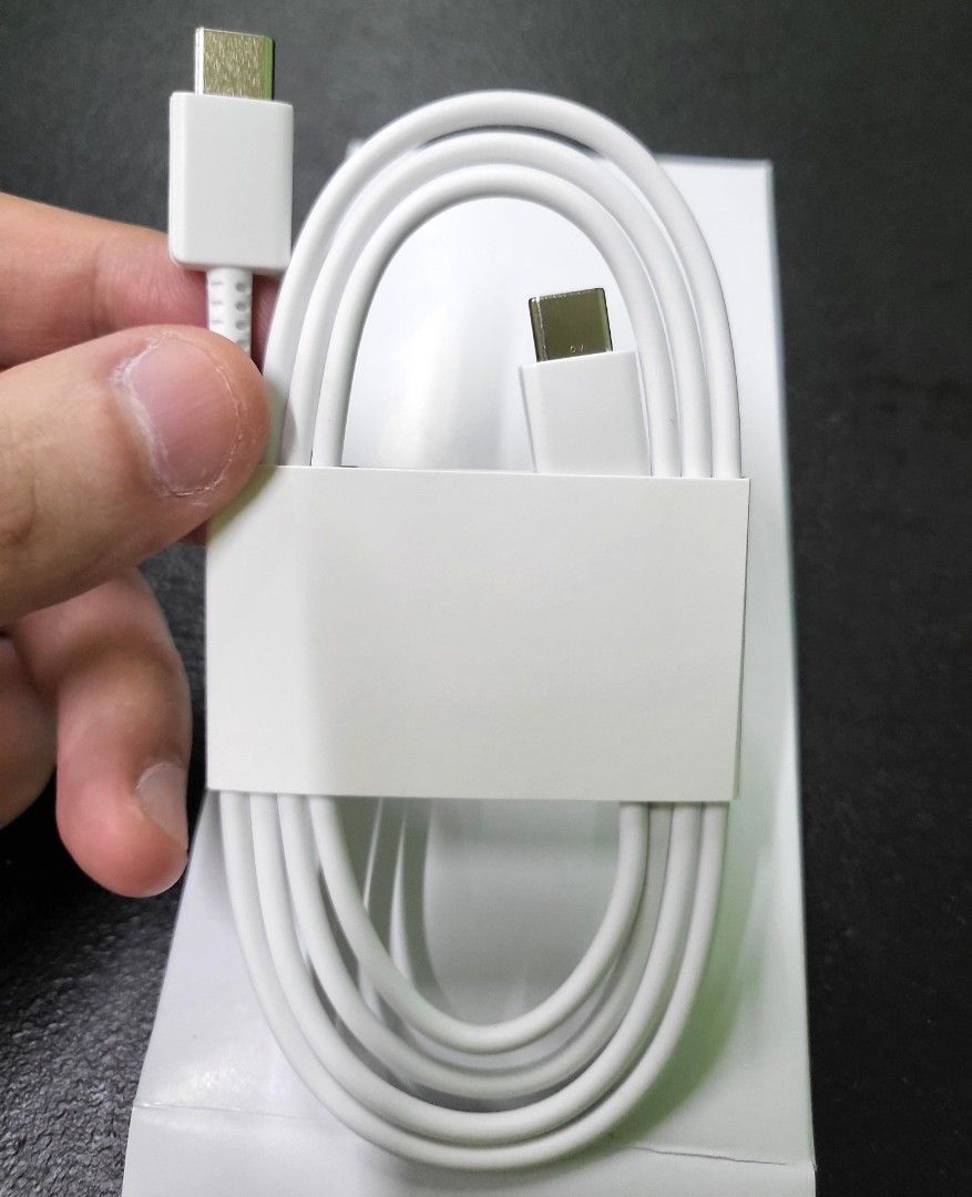 Original Samsung Type-C to Type-C Cable Charger (Category: Chargers & Cables) located in Manila. Submitted by marson_lagman (Listing ID 1465442944, Image 2). Description: Original Samsung Type-C to Type-C cable Charger in white box. Brand new , Fast charging and high-quality build. Perfect replacement or spare cable for your devices..