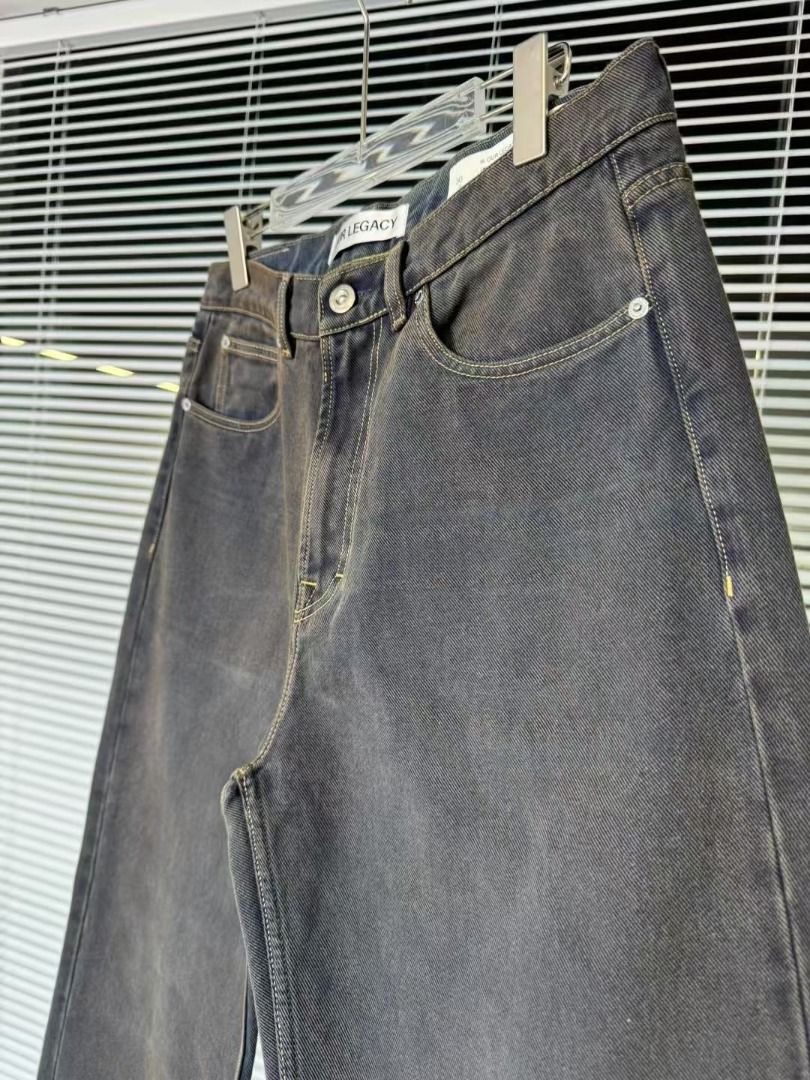 Our Legacy 26SS Third Cut Dusty Phantom Jeans (Category: Luxury Apparel) located in Makati City. Submitted by donda.archives (Listing ID 1465410853, Image 3). Description: -175cm/70kg, wear 30 -100% cotton, 14oz, 850-900g/pair -Distressed rubber patch -Real YKK zipper -Color that changes with light The price speaks for itself, Retail costs $530. -Deposit required -No cancellation, return & refund Sizes 29-32 are available Please message me for mo