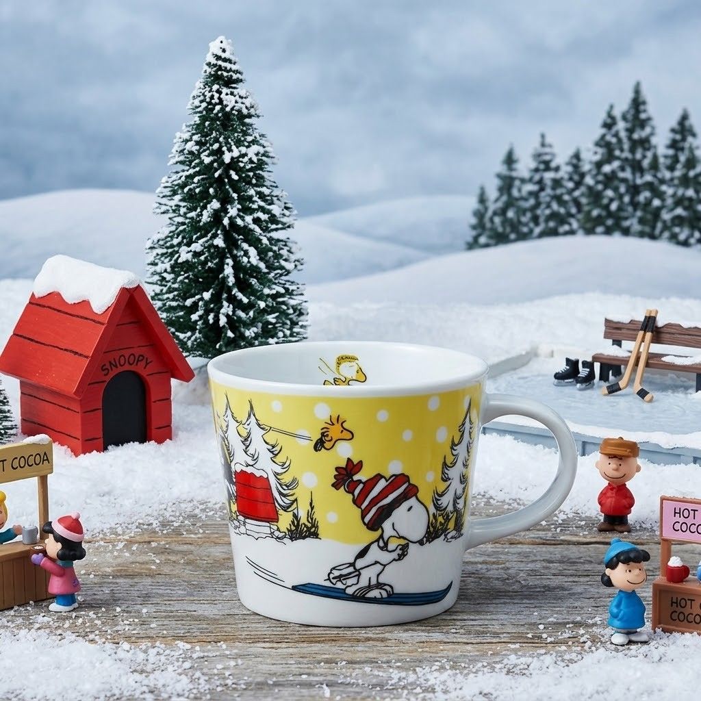 Peanuts Snoopy 2019 Winter Holiday Mug (Category: Coffee & Tea Tableware) located in Consolacion. Submitted by luxekerei (Listing ID 1465500703, Image 1). Description: - a KFC Japan Peanuts Snoopy Soup Mug from the 2019 winter holiday promotional release..
