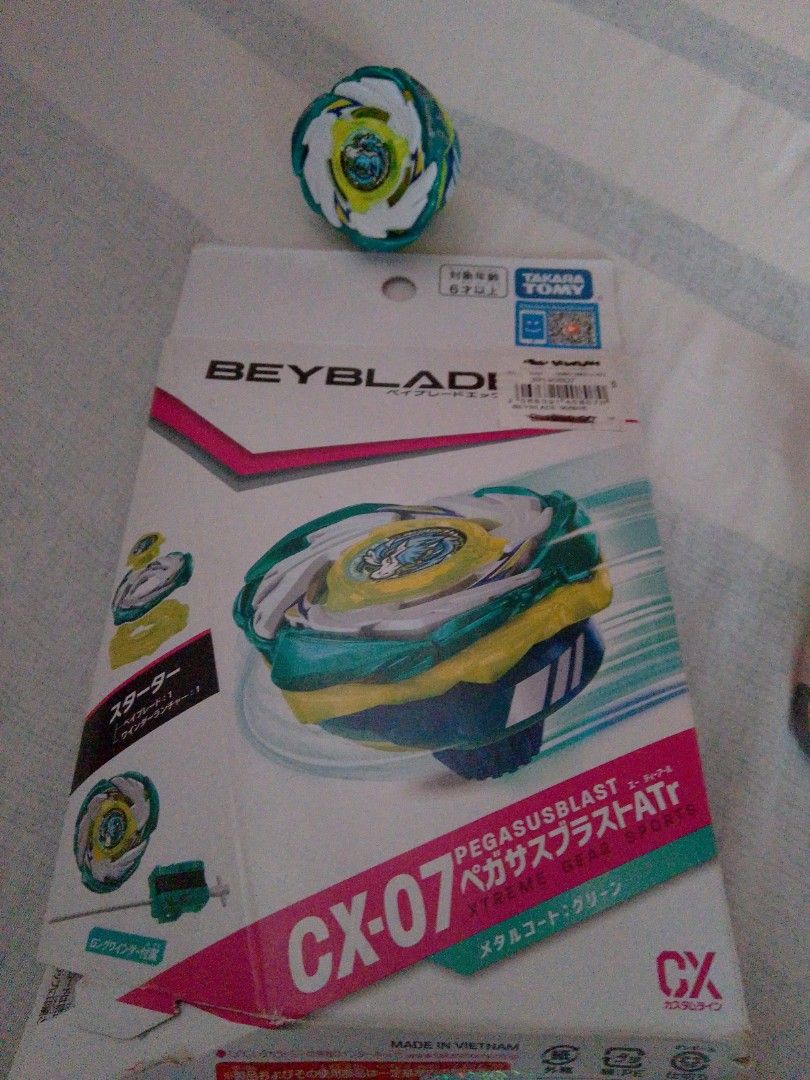Pegasus Blast BEYBLADE X (Category: Action & Battle Toys) located in Manila. Submitted by ramond_domingo (Listing ID 1465456244, Image 2). Description: Pegasus Blast Turbo Negotiable Price Can send pics and vids.