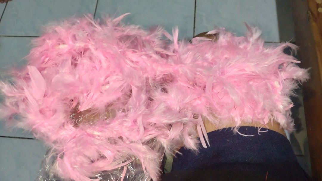 Pink Feather Boa Scarf Costume Accessory (Category: Scarves) located in Valenzuela. Submitted by diane.35 (Listing ID 1465499195, Image 2). Description: - Super bright pink feather boa - Soft and full feathers - Lightweight and comfortable to wear - Great for parties, costumes, dress-up, and photo shoots.