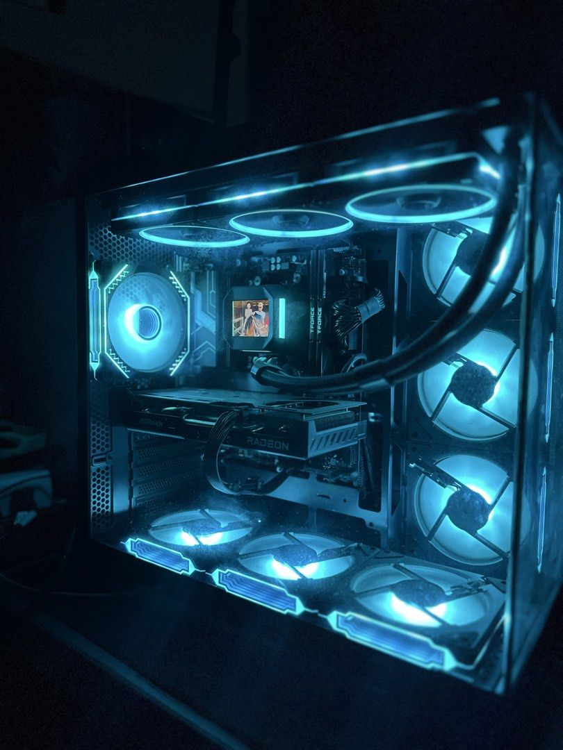 Plug n Play AM5 Platform Gaming PC (Category: Desktops) located in Taguig. Submitted by vinoyye (Listing ID 1465476629, Image 3). Description: Beware of scammers! I am the only one selling this unit! 💻 SPECS: • AMD **Ryzen 7 7700** — 8C/16T • B850M X WiFi R2 • RX 9060 XT 16GB • 16GB (2×8GB) TeamForce DDR5-6000 • MSI 1TB SSD • MSI A750BN 750W PSU • AIO: Deepcool Mystique 360mm 🚀 Great for 1080p / 1440p gaming, CS2, Valorant, Dota 2, Warzone, AAA