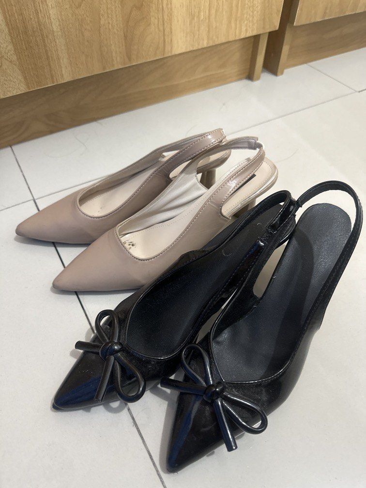 Pointed heels bundle (Category: Heels) located in Subic. Submitted by toocutetokeep (Listing ID 1465530114, Image 1). Description: Rfs decluttering Shipping thru J&T No to low ballers.
