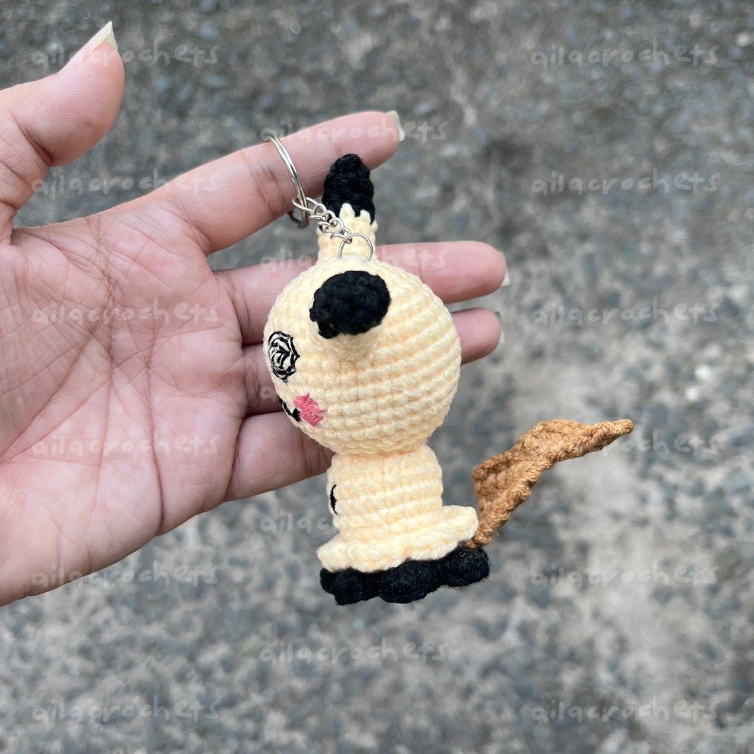 Pokemon - Mimikyu crochet keychain/charm (Category: Handmade Craft) located in Pasig City. Submitted by ailacrochets (Listing ID 1465404968, Image 3). Description: – milk cotton – open for bulk orders mop: gcash/maribank mod: j&t/gogo xpress/sdd 📍pasig.