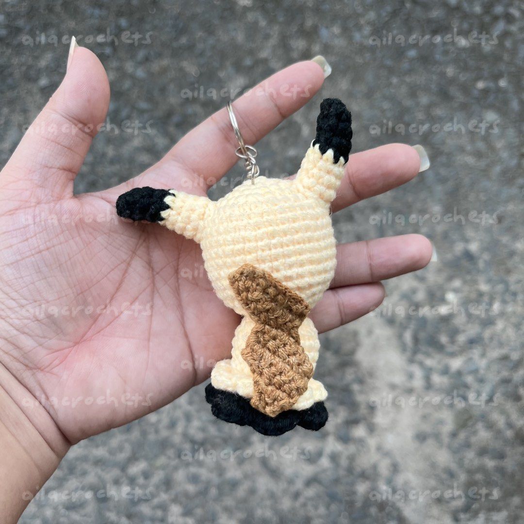 Pokemon - Mimikyu crochet keychain/charm (Category: Handmade Craft) located in Pasig City. Submitted by ailacrochets (Listing ID 1465404968, Image 2). Description: – milk cotton – open for bulk orders mop: gcash/maribank mod: j&t/gogo xpress/sdd 📍pasig.