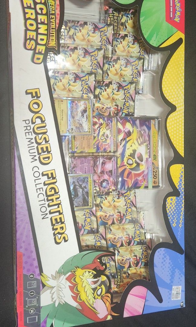 Pokemon Ascended Heroes Pack (Category: Card Packs) located in Quezon City. Submitted by rocknstock (Listing ID 1465438359, Image 2). Description: Pokemon TCG Ascended Heroes Focused Fighters Brand New meetup/Lalamove/Lbc.
