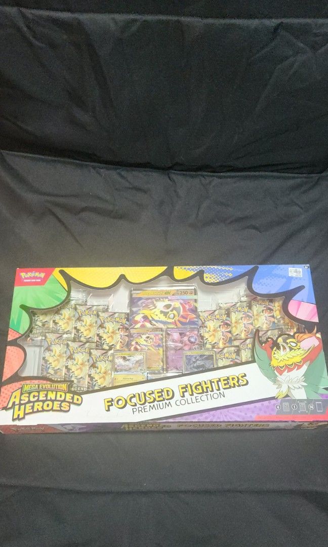 Pokemon Ascended Heroes Pack (Category: Card Packs) located in Quezon City. Submitted by rocknstock (Listing ID 1465438359, Image 1). Description: Pokemon TCG Ascended Heroes Focused Fighters Brand New meetup/Lalamove/Lbc.