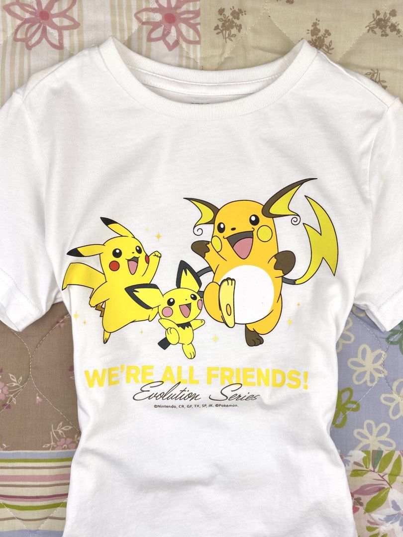 Pokemon Graphic Baby Tee (Category: Shirts) located in Angeles City. Submitted by fruits.ph (Listing ID 1465422815, Image 3). Description: Measurements B:14” W:14” L:18.5” Size on Tag: Best Fit: S-M *Flat lay measurements* Mannequin Size: M (34”; 25”) Color Rate: 10/10 Flaws: Washable yellow stain Fabric Type: Cotton/ Stretchable Fabric ***Color may vary due to lighting. This item is properly washed and disinfected.***.