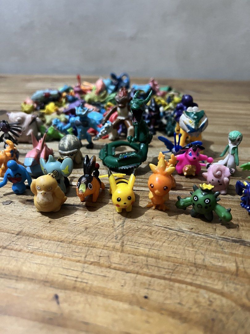 Pokemon mini figures (Category: Figurines & Statues) located in Manila. Submitted by jdstrll (Listing ID 1465390246, Image 3). Description: Selling my chilhood toys - 147 Pcs - Reason to sale, Decluttering lang nag babawas na ng gamit sa house - take all for only 950 - some of them are already fade the color - Price still Negotiable 🚚Mode of Delivery: J&T/Lalamove/Meet up.