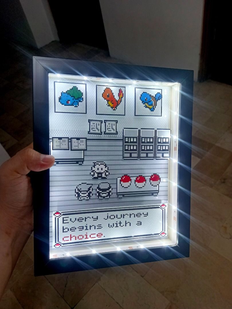 Pokemon Red (Generation 1) Starters Video Game Shadow Box (Category: Nintendo) located in Quezon City. Submitted by natzuki10 (Listing ID 1465400833, Image 2). Description: Pokemon Red (Generation 1) Starters Video Game Shadow Box Height: 10 inches Width: 8 inches *Handmade Pixel Shadow Boxes *Accepting Customized Designs *Perfect for Gamers & Collectors #videogames #roomdecor #collection #gamer #gift .