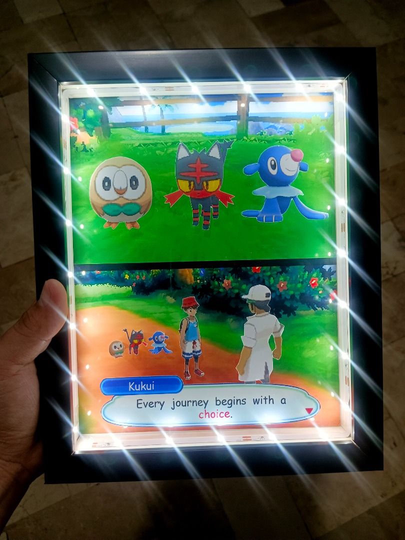 Pokemon Sun & Moon (Generation 7) Video Game Shadow Box (Category: Nintendo) located in Quezon City. Submitted by natzuki10 (Listing ID 1465401643, Image 2). Description: Pokemon Sun & Moon (Generation 7) Video Game Shadow Box Height: 10 inches Width: 8 inches *Handmade Pixel Shadow Boxes *Accepting Customized Designs *Perfect for Gamers & Collectors #videogames #nintendo #roomdecor #collection #gamer #gift.
