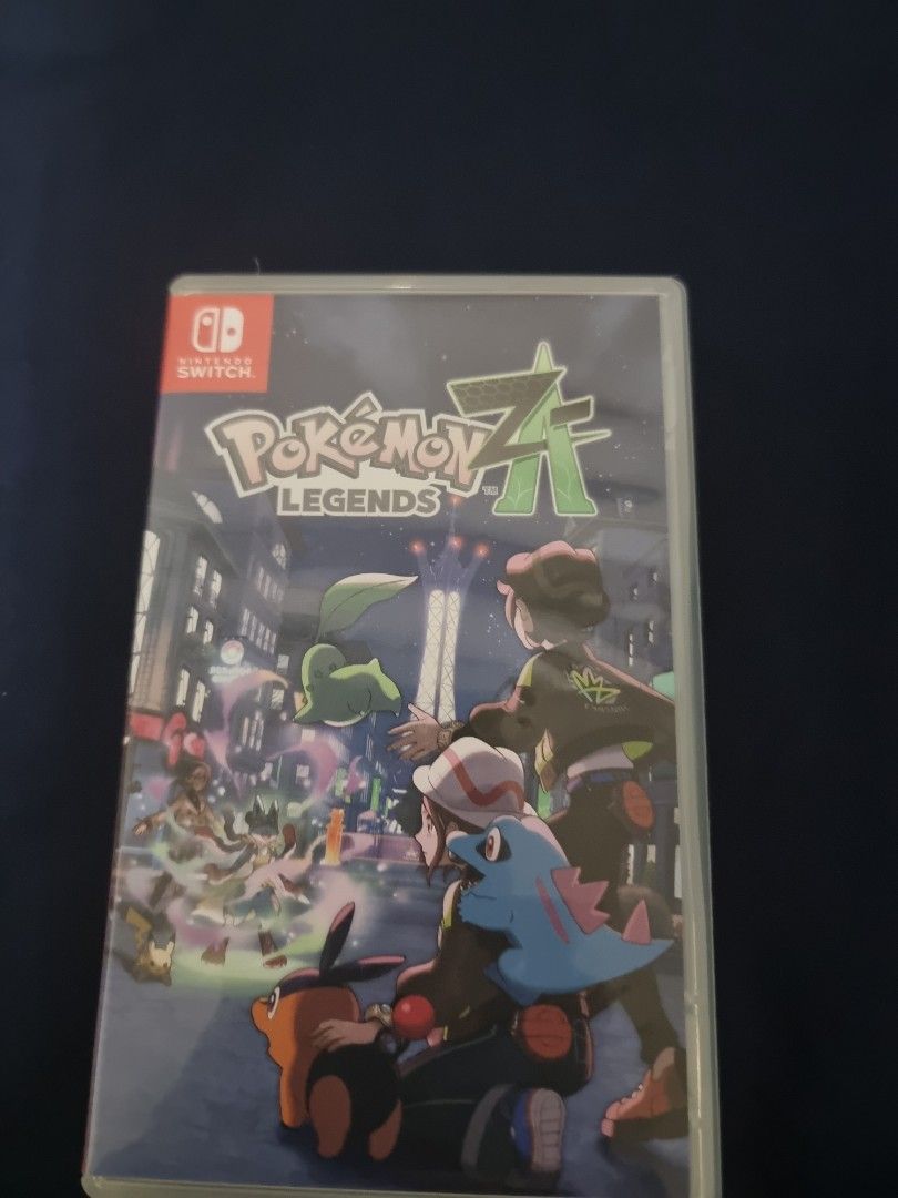 Pokémon Legends Z-A Nintendo Switch Game (Category: Nintendo) located in Manila. Submitted by themvi (Listing ID 1465478022, Image 1). Description: - Item: Pokémon Legends Z-A physical game case for Nintendo Switch - Cover Art: Lumiose City at night with Chikorita, Totodile, and Tepig - Condition: Good shape, standard plastic game case - Compatibility: Playable on Nintendo Switch console - Note: Great addition to any collection!.