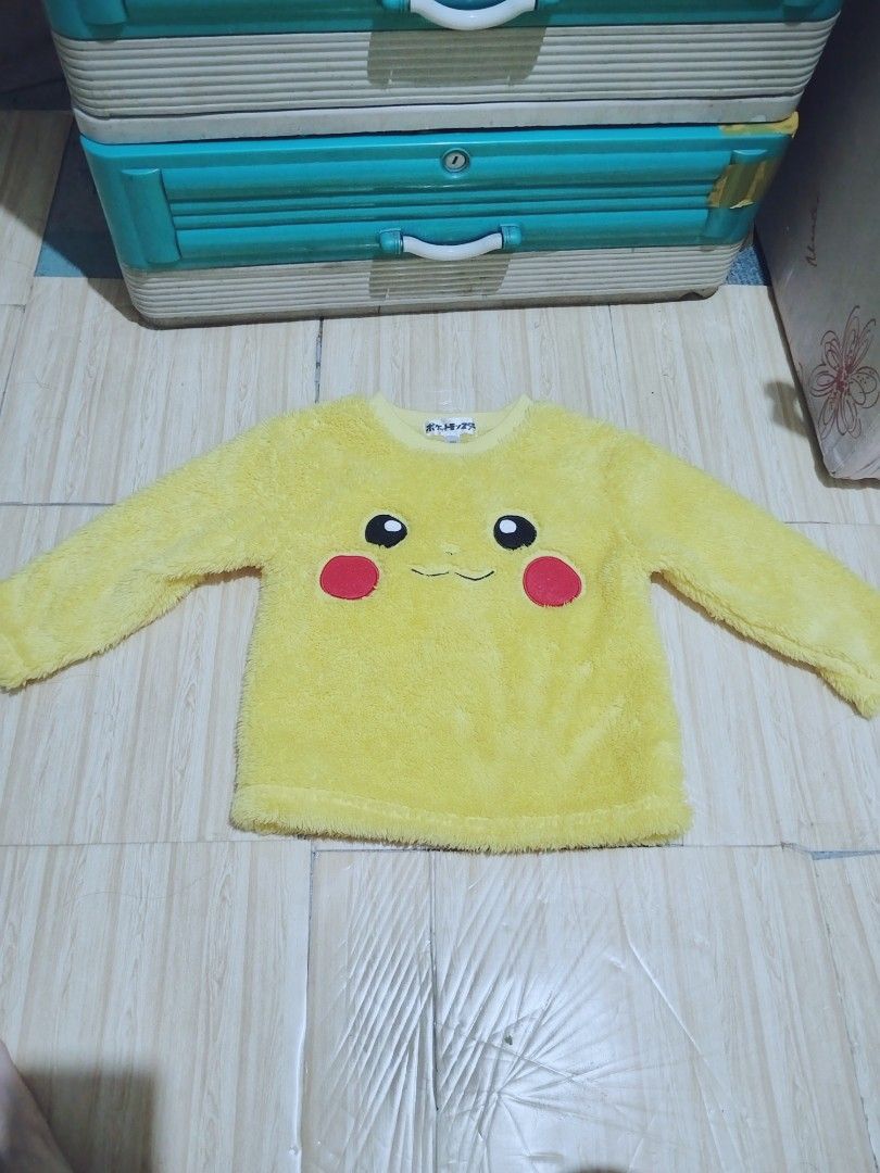 Pokémon Pikachu Sweater Age 4-5 (Category: Babies & Kids Fashion) located in Manila. Submitted by trixie1996 (Listing ID 1465492912, Image 1). Description: For sale Pokemon Pikachu Sweater Age 5-6 Delivery via Jnt Lalamove Gogoexpress Pickup are available Location San Juan Manila Pm me if you're interested thankyou.