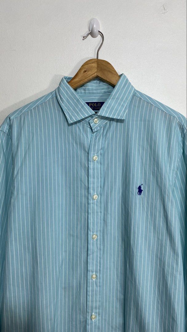 Polo Ralph Lauren Pin Stripes Button Down L/S (Category: Luxury Apparel) located in Santa Maria. Submitted by zaneselections (Listing ID 1465515945, Image 3). Description: WTS 📌 Polo Ralph Lauren Pin Stripes Button Down L/S - Large on tag 22 Width 31 Length Pristine / Good as new 10/10 Color rate No issue Prefer for personal use Location: Bulacan 📍 DM to purchase 📩.