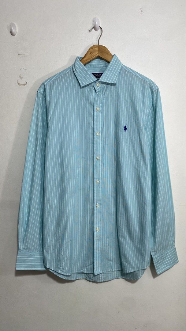 Polo Ralph Lauren Pin Stripes Button Down L/S (Category: Luxury Apparel) located in Santa Maria. Submitted by zaneselections (Listing ID 1465515945, Image 1). Description: WTS 📌 Polo Ralph Lauren Pin Stripes Button Down L/S - Large on tag 22 Width 31 Length Pristine / Good as new 10/10 Color rate No issue Prefer for personal use Location: Bulacan 📍 DM to purchase 📩.
