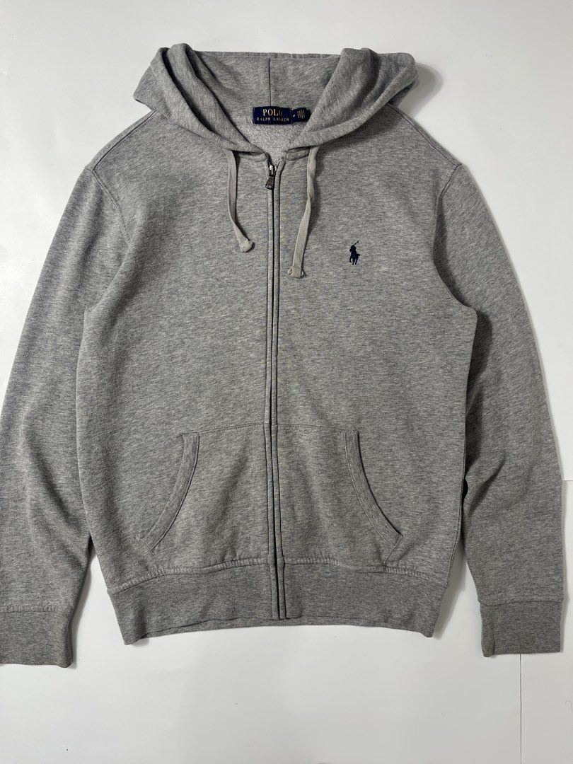 POLO RL Gray Fullzip Hoodie (Category: Coats, Jackets and Outerwear) located in Nasugbu. Submitted by janstuffs.ph (Listing ID 1465455585, Image 2). Description: Polo RL Gray Fullzip Hoodie Authentic Size on tag: MEDIUM Dimension: 21"W x 27"L Sleeve: 26" Best fit: SMALL to MEDIUM Condition: 10/10 Good as new! Flaw: None Mine: 1750.