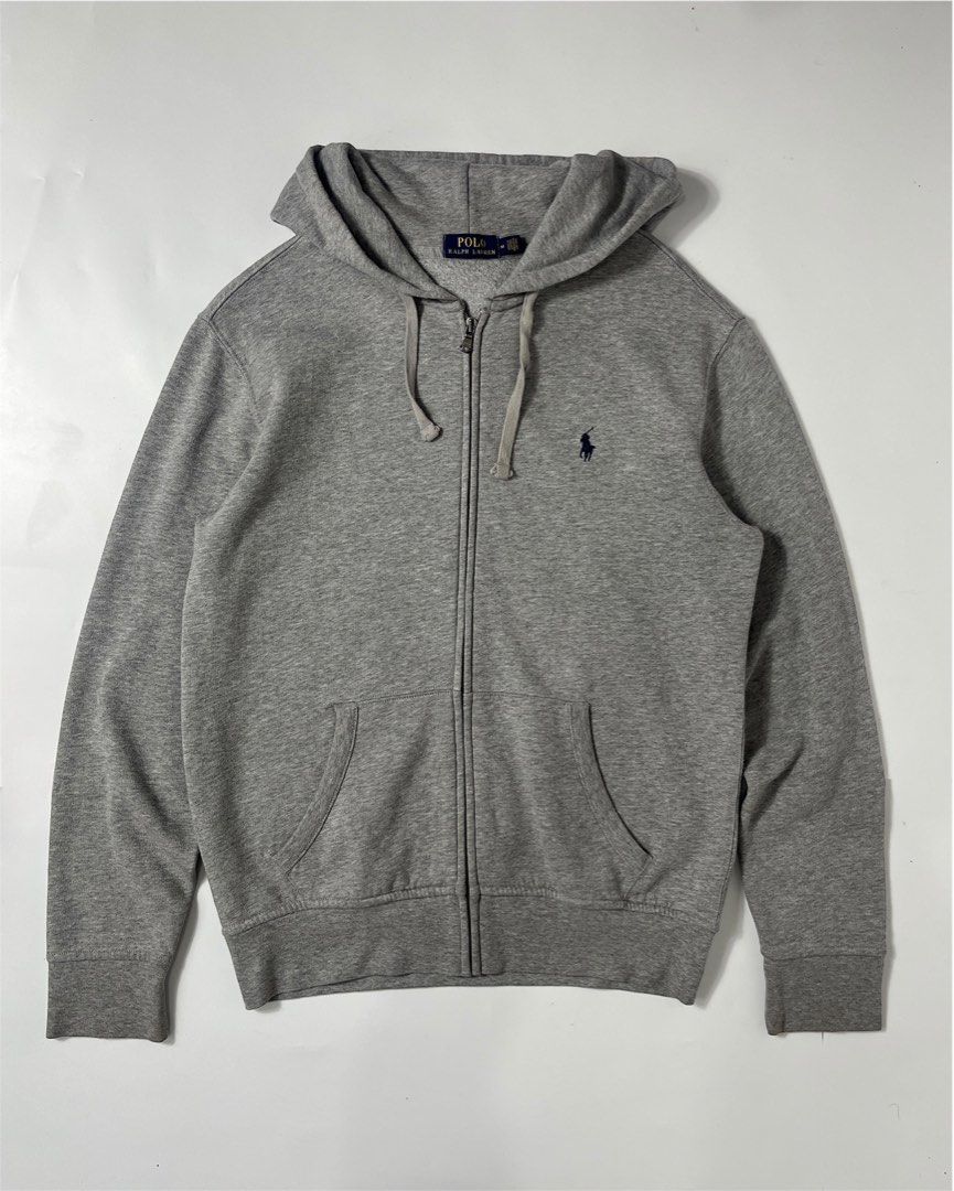 POLO RL Gray Fullzip Hoodie (Category: Coats, Jackets and Outerwear) located in Nasugbu. Submitted by janstuffs.ph (Listing ID 1465455585, Image 1). Description: Polo RL Gray Fullzip Hoodie Authentic Size on tag: MEDIUM Dimension: 21"W x 27"L Sleeve: 26" Best fit: SMALL to MEDIUM Condition: 10/10 Good as new! Flaw: None Mine: 1750.
