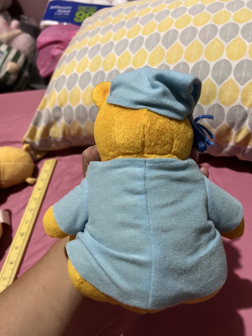 Pooh bedtime plush (Category: Plushies & Soft Toys) located in Paranaque City. Submitted by bonsaiart (Listing ID 1465537293, Image 3). Description: Pre owned Good condition 450+sf Payment via gcash or paymaya Shipping via j&t.