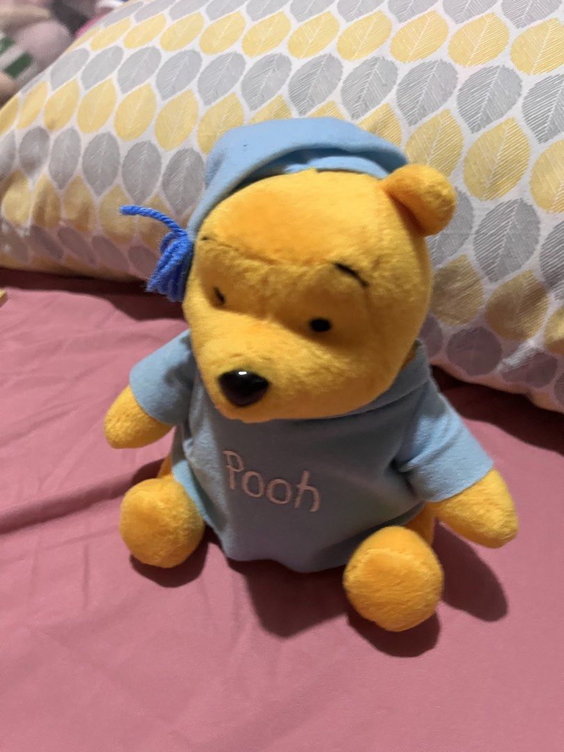 Pooh bedtime plush (Category: Plushies & Soft Toys) located in Paranaque City. Submitted by bonsaiart (Listing ID 1465537293, Image 2). Description: Pre owned Good condition 450+sf Payment via gcash or paymaya Shipping via j&t.