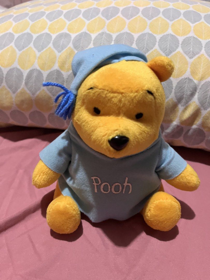 Pooh bedtime plush (Category: Plushies & Soft Toys) located in Paranaque City. Submitted by bonsaiart (Listing ID 1465537293, Image 1). Description: Pre owned Good condition 450+sf Payment via gcash or paymaya Shipping via j&t.